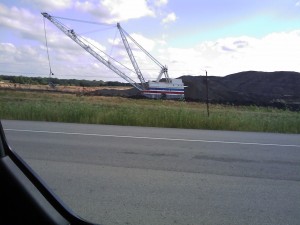 lignite Lignite coal being mined within a stone's throw of my home!